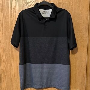 Nike Golf Men's Black and Dark Gray Polo Shirt